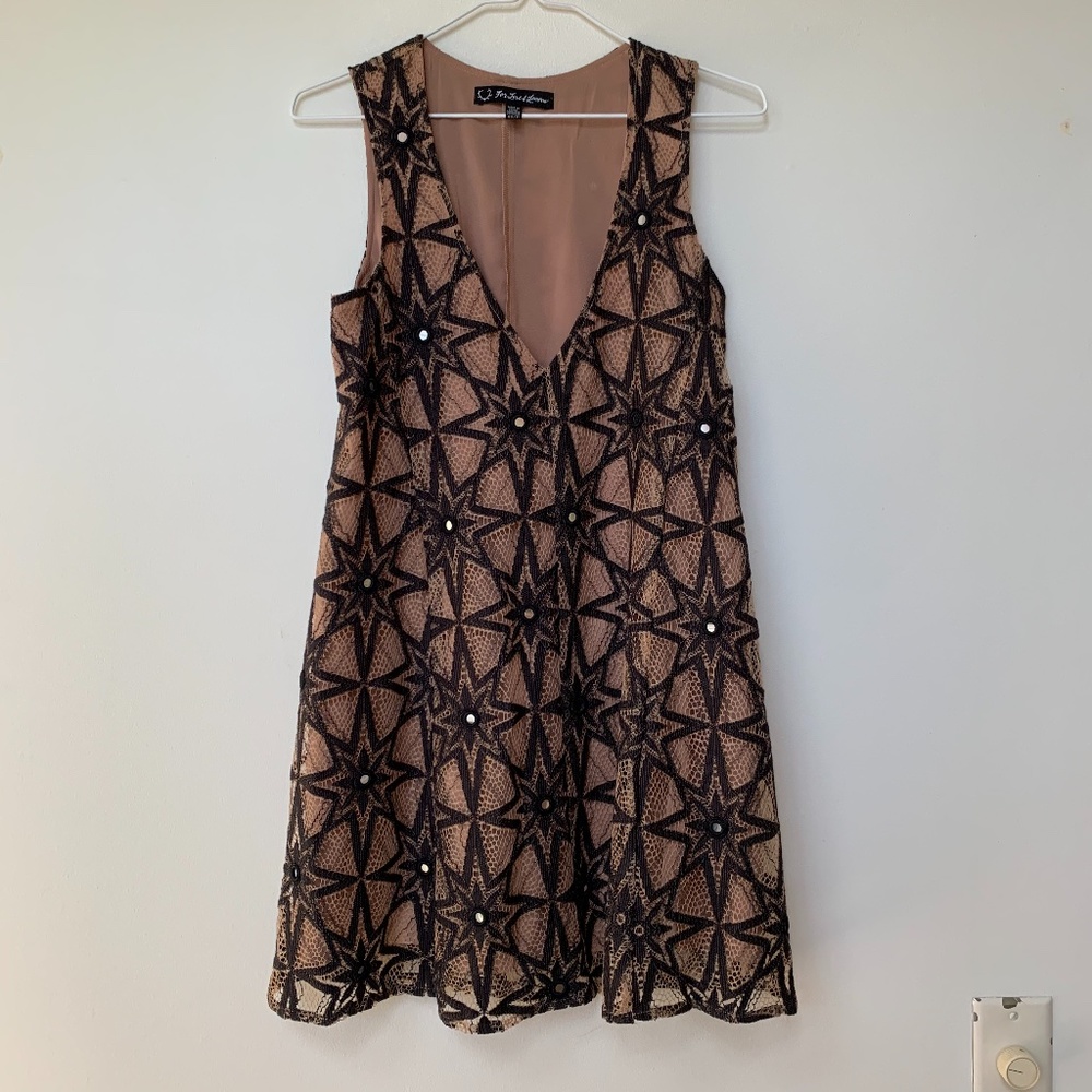 FOR LOVE AND LEMONS METZ STAR DRESS
